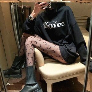 New! Fishnet Moon Stockings Tights